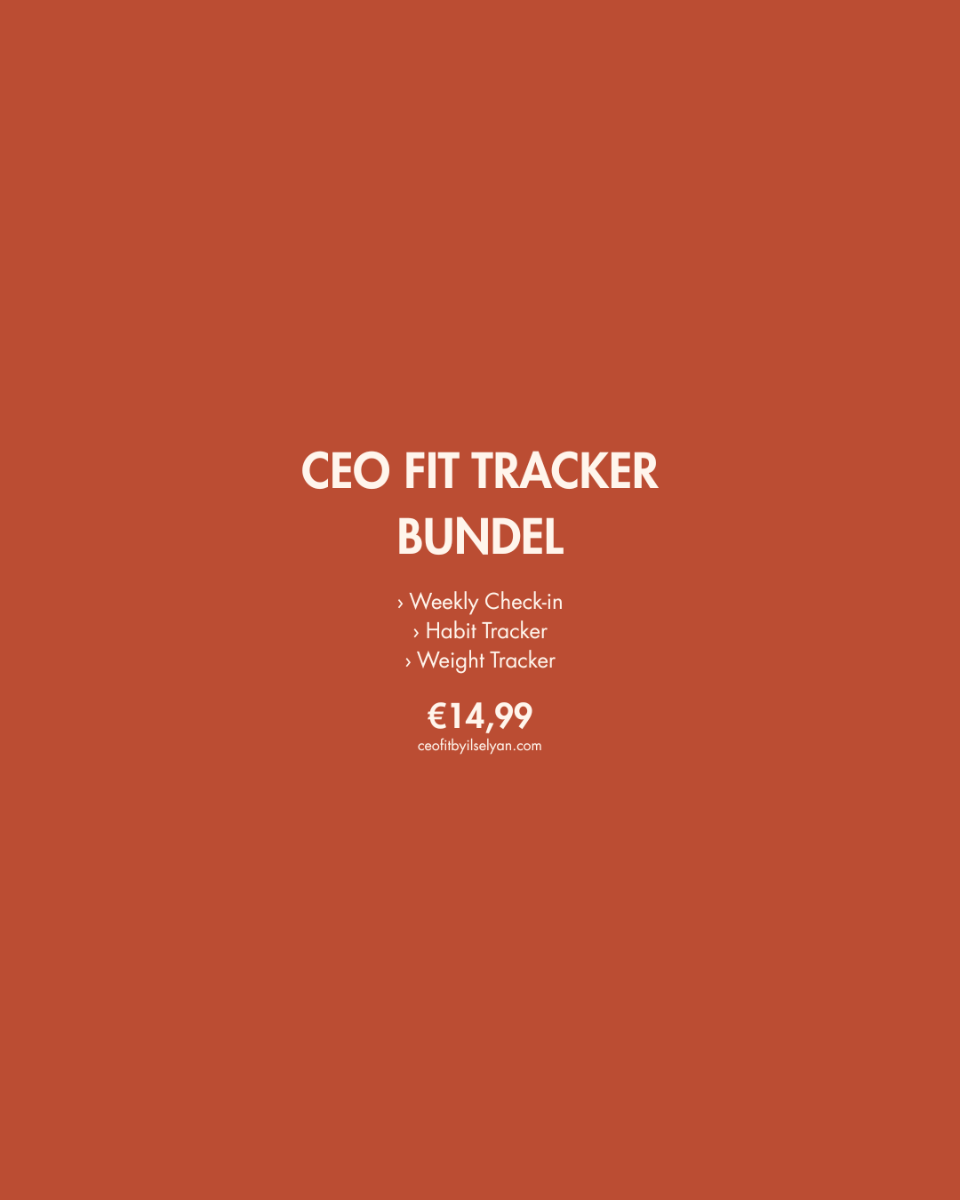 CEO Fit Tracker bundel